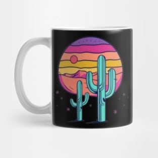 "Desert Oasis: A Cactus-Inspired T-Shirt Design" Mug